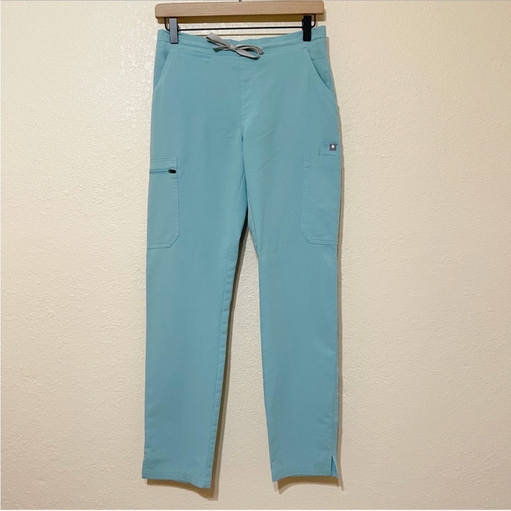 FIGS Yola Skinny Scrub Pants Size XS Women seaglass